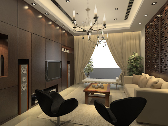 lui design and associates interior design residential apartment modern hong kong china rendering