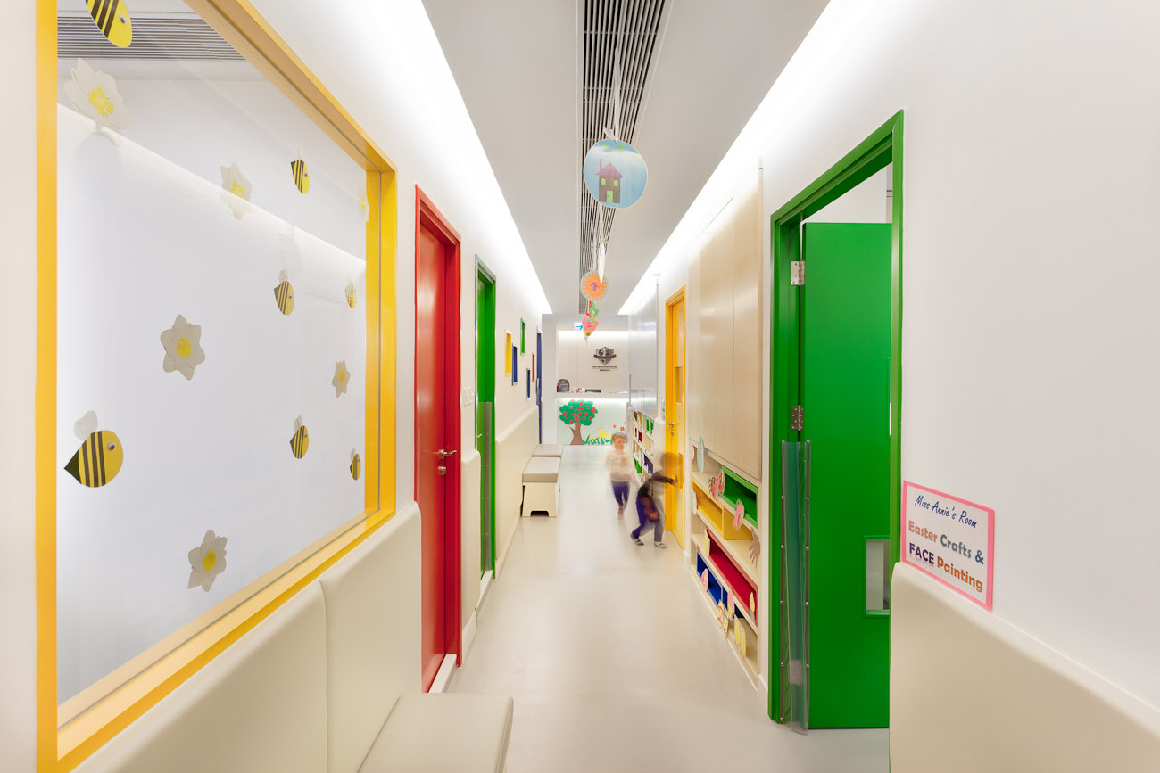 lui design and associates designers interior school kids education modern minimal white architecture hong kong china central kindergarden wood